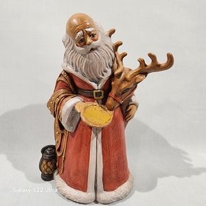 old World Father Christmas Santa, Old World Santa, Father Christmas statue. 1990